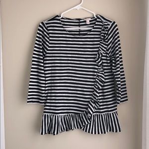 JCrew Ruffle Top